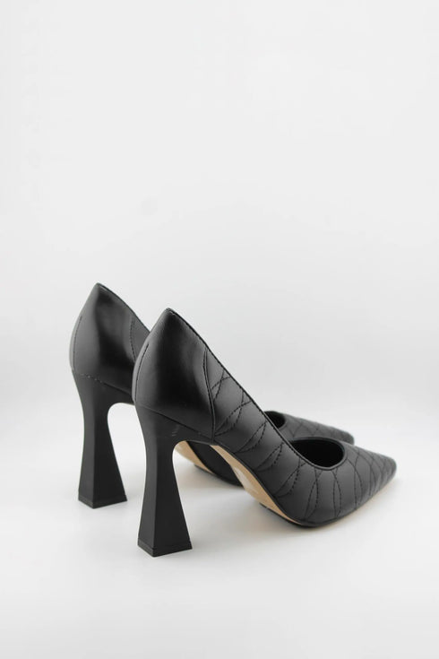 Capelli Rossi Quilted Pointed-Toe Block Heels